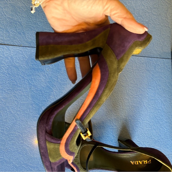 Prada Fairies suede high heels shoes size 40 - Picture 7 of 12